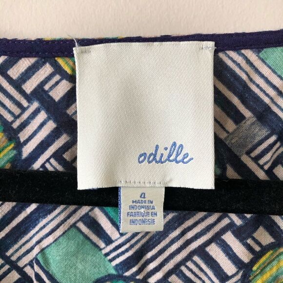 ANTHROPOLOGIE “Odille” Geometric Print Top - Picture 6 of 6